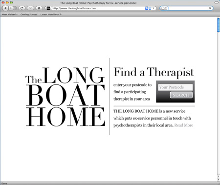 The Long Boat Home - home page